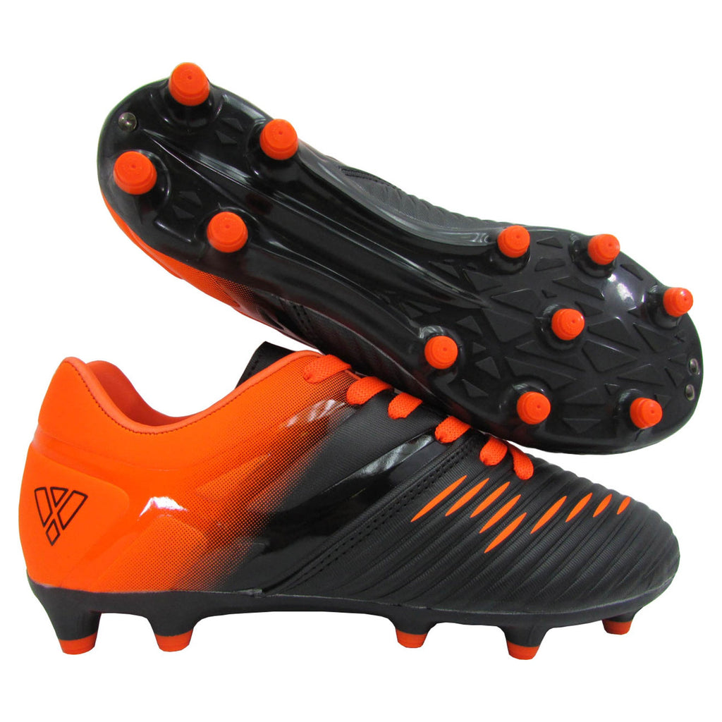 Vizari Liga Kids Firm Ground (FG) Soccer Cleats – Black/Orange, Youth Sizes 8C–6Y Under $30