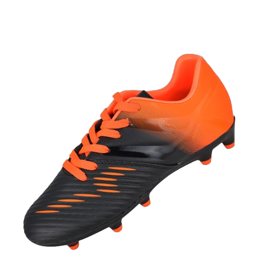 Vizari Liga Kids Firm Ground (FG) Soccer Cleats – Black/Orange, Youth Sizes 8C–6Y Under $30
