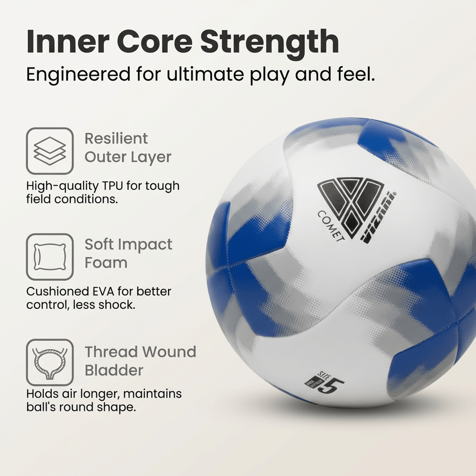Argentina National Team Soccer Ball – Blue Synthetic