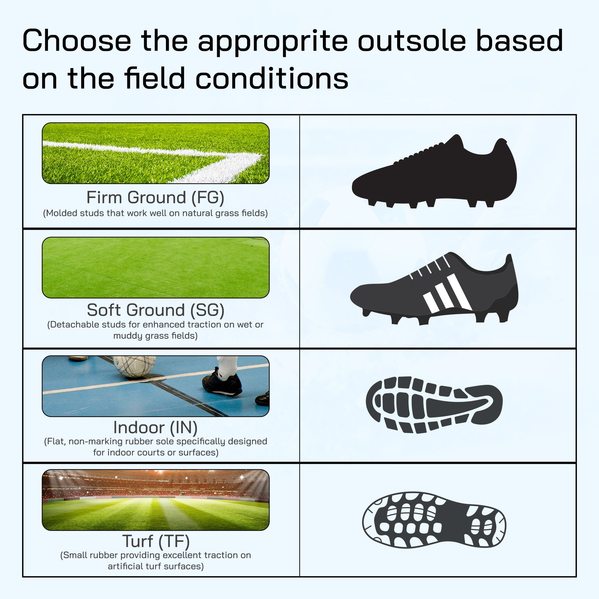 Santos Junior Kids Firm Ground Soccer Cleats – Black/Sky Blue