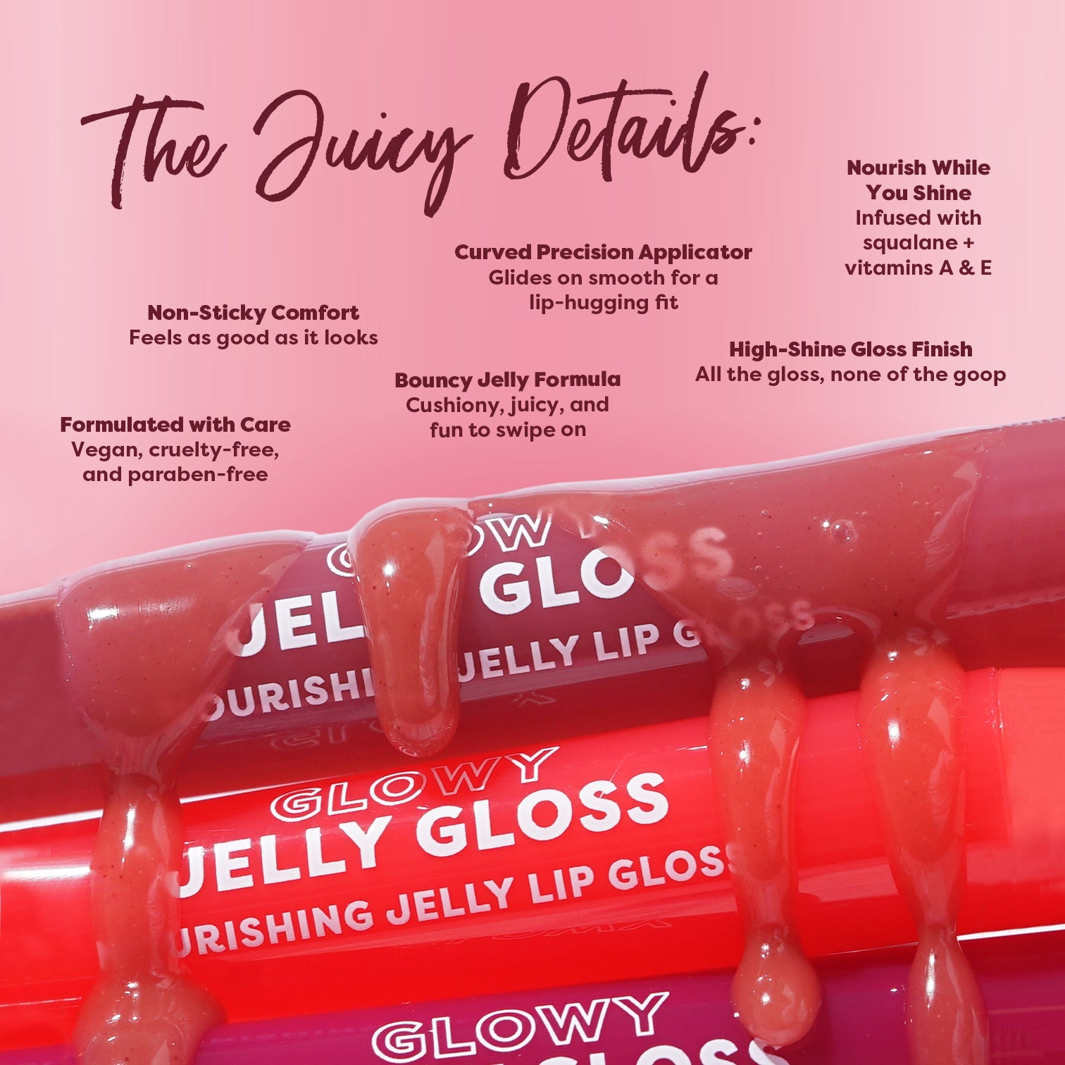 Glowy Jelly Gloss Nourishing Jelly Lip Gloss