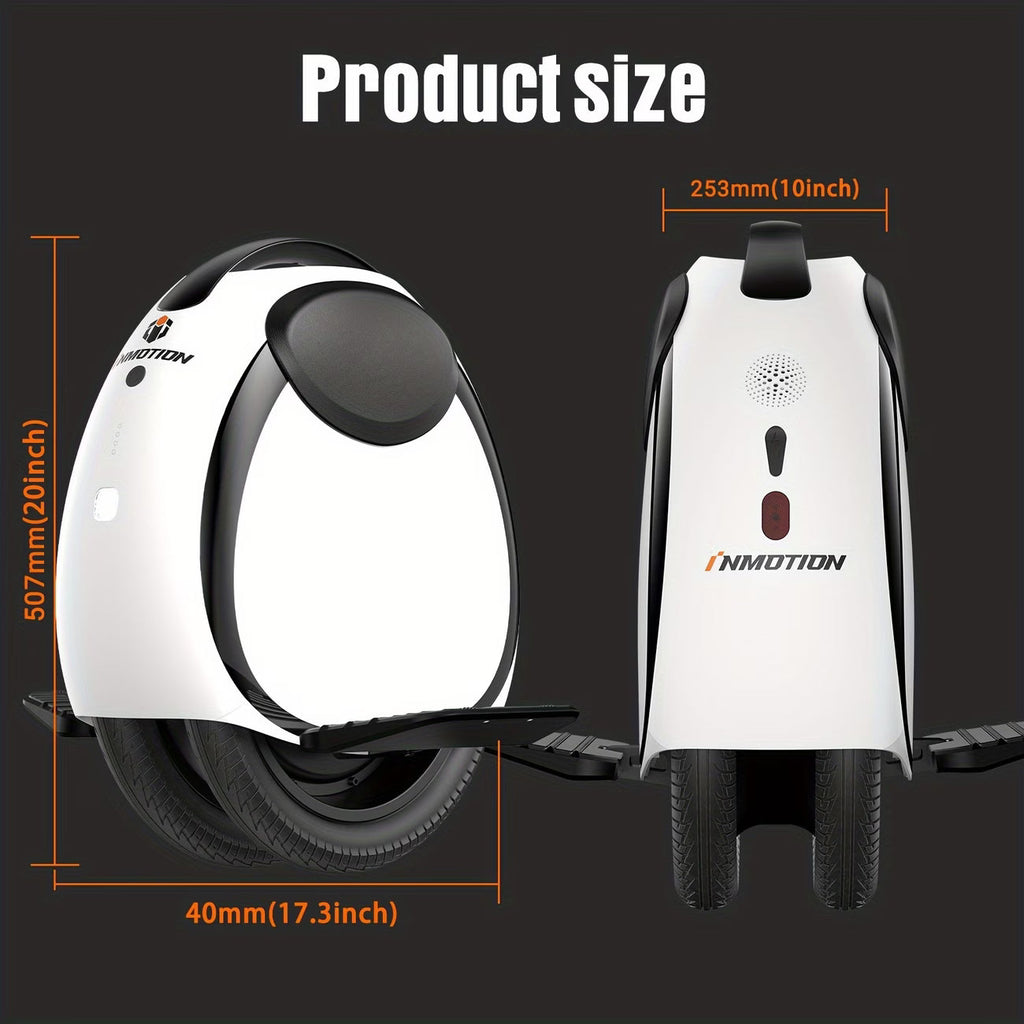 InmotionE20 Electric Unicycle - 14 Inch Self-Balancing Electric One Wheel Portable EUC for Commuting & Entertainment