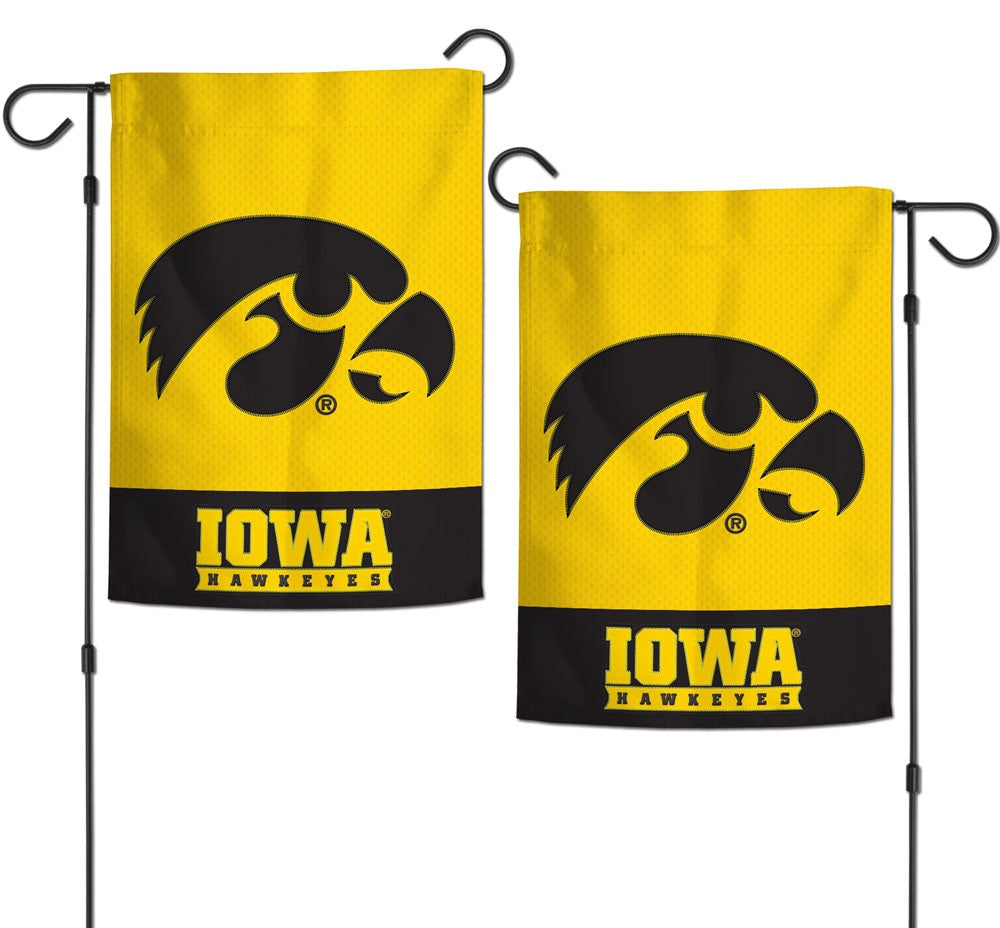 Iowa Hawkeyes Garden Flag Embroidered 2 Sided