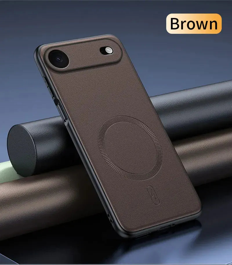 Iphone 17 Air Magnetic Leather Shield Cover.