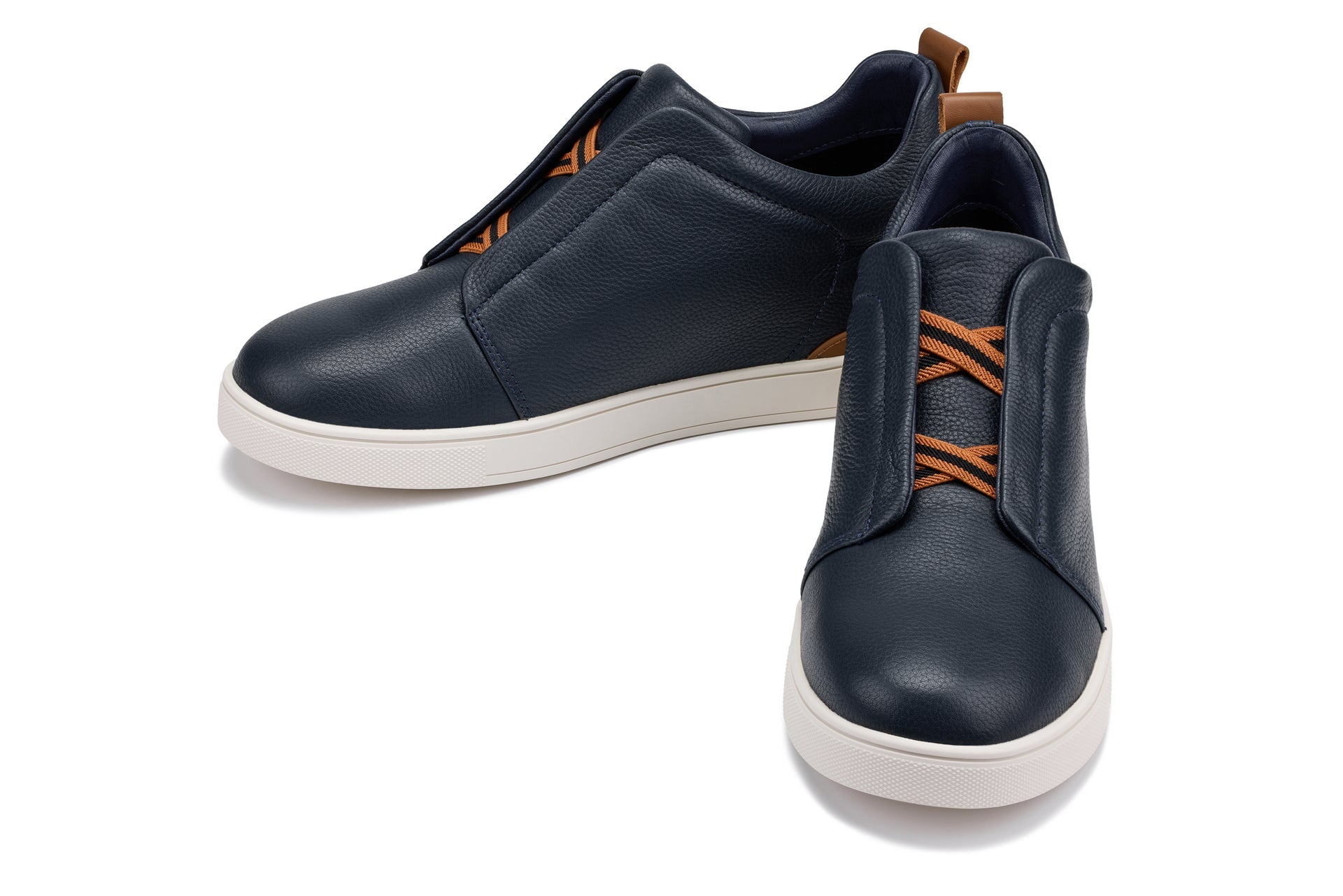 CALTO - J1934 - 2.6 Inches Taller (Navy) - Slip-On Snoafers