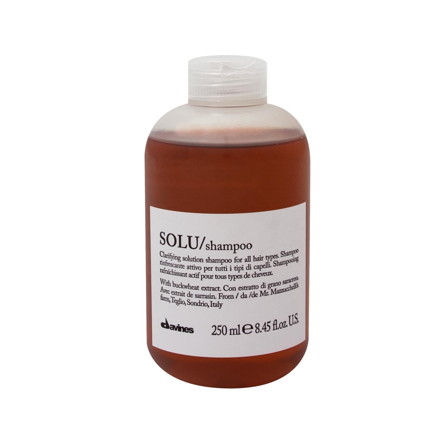 Davines Solu Protective Shampoo 250ml - Gentle Hair Care for Clean & Protected Locks