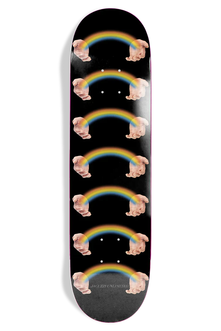 Jacuzzi Rainbow Hands Jet Ski 8.5" Skateboard Deck