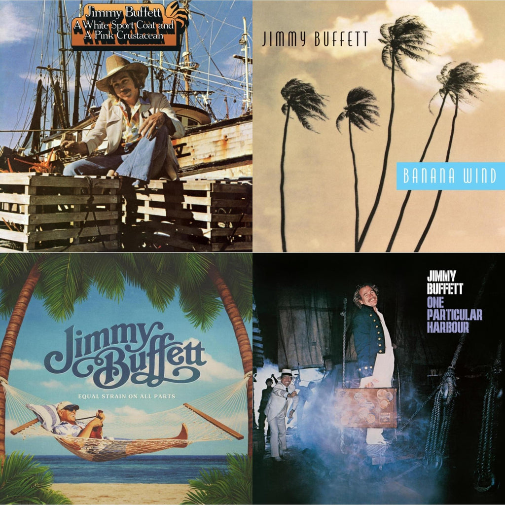 Jimmy Buffett - Equal Strain On All Parts (Electric Blue Vinyl/2LP) & One Particular Harbour & White Sport Coat & A Pink Crustacean  & Banana Wind (2LP)