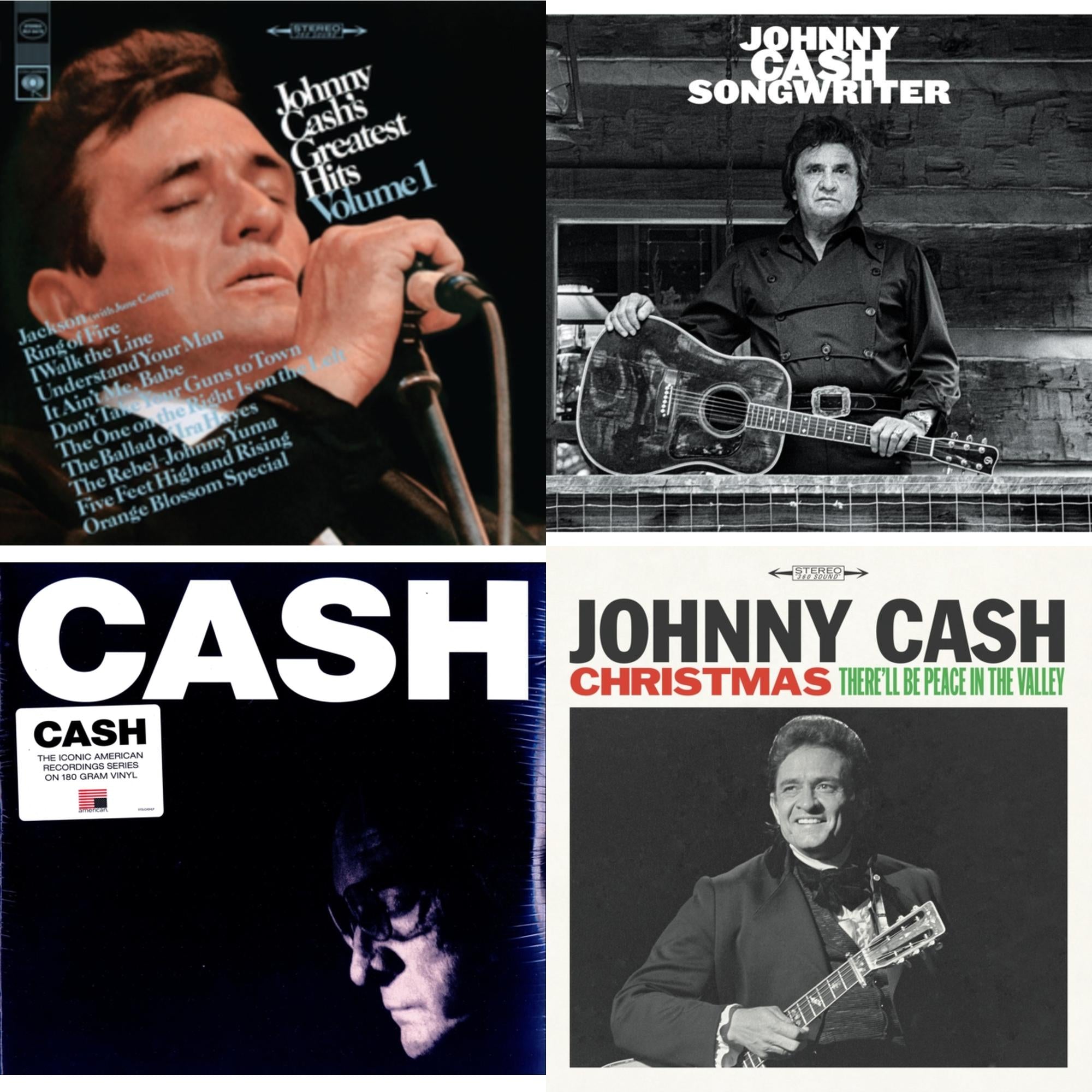 Greatest Hits, Volume 1 & Songwriter & American Iv: The Man Comes Around & Christmas: There'll Be Peace In The Valley