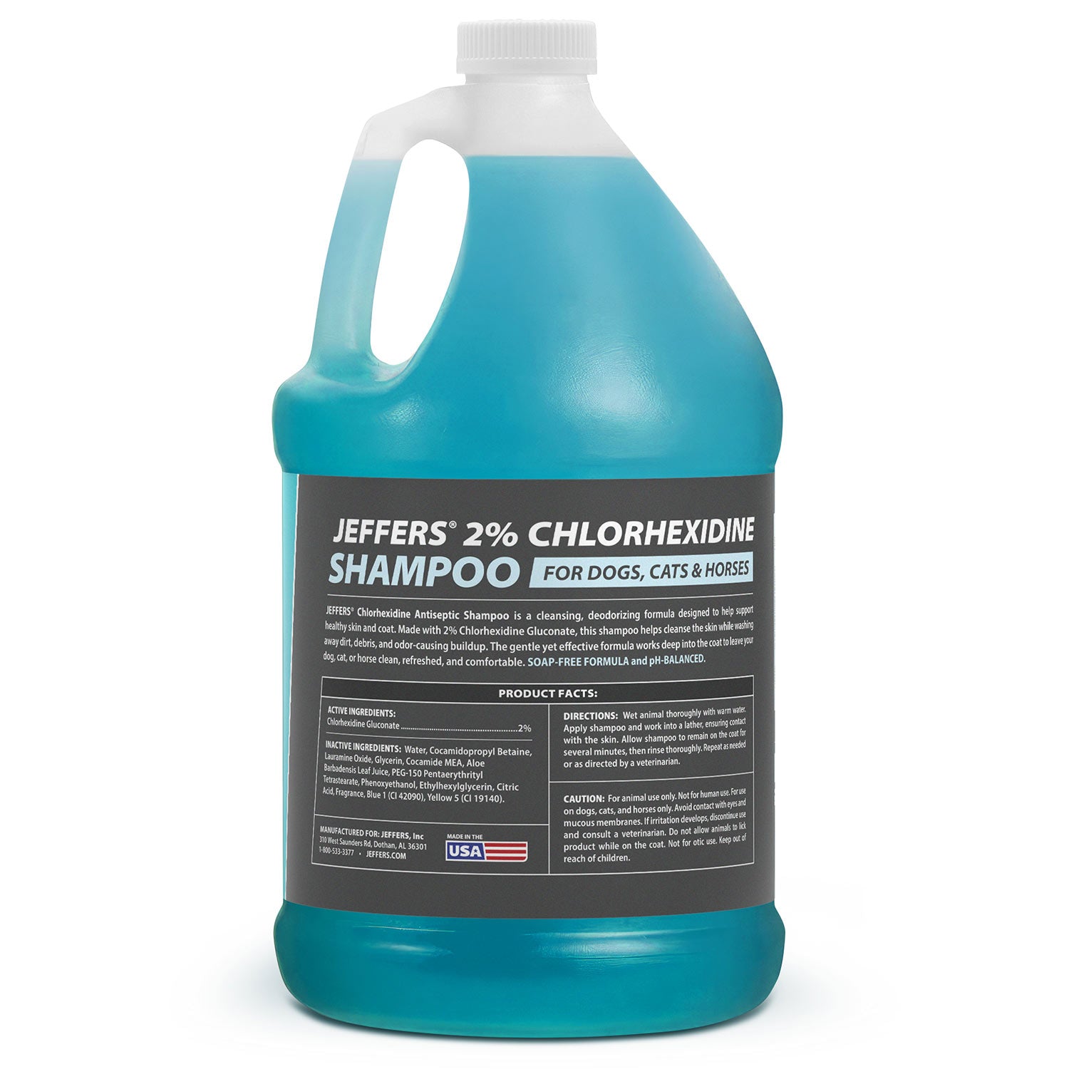 Jeffers Medicated 2% Chlorhexidine Shampoo for Dogs, Cats & Horses