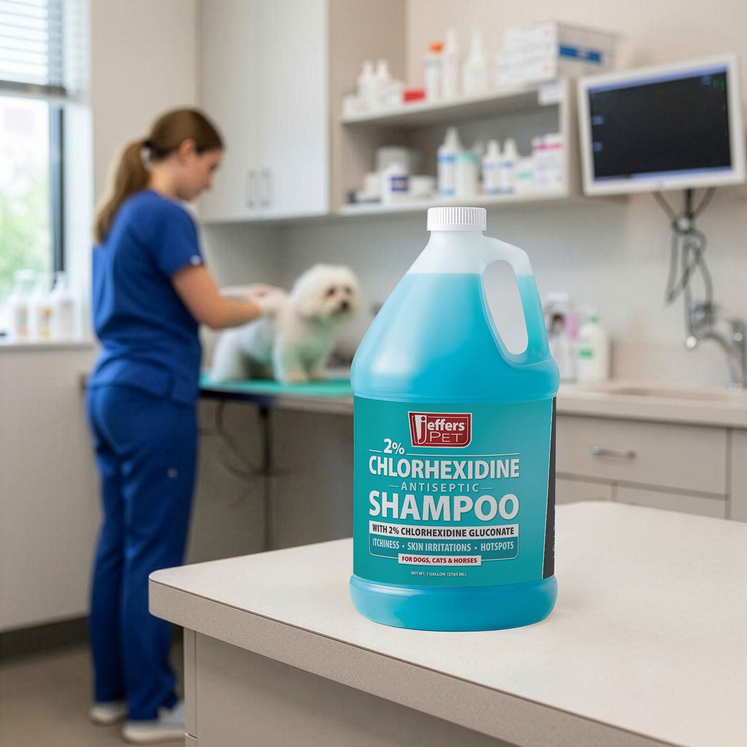 Jeffers Medicated 2% Chlorhexidine Shampoo for Dogs, Cats & Horses