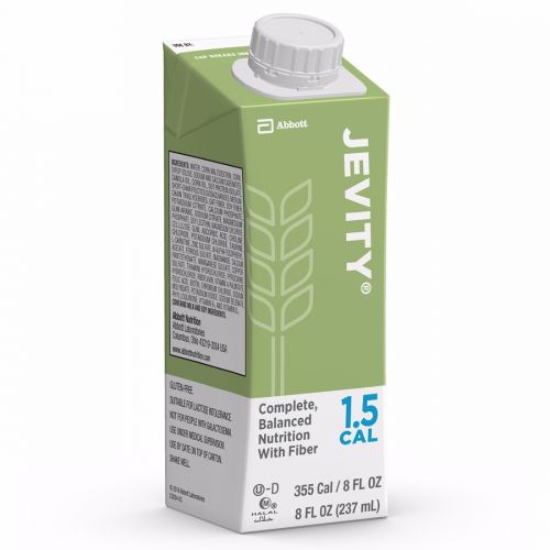 Tube Feeding Formula Jevity® 1.5 Cal with Fiber Unflavored Liquid 8 oz. Reclosable Carton - 64628