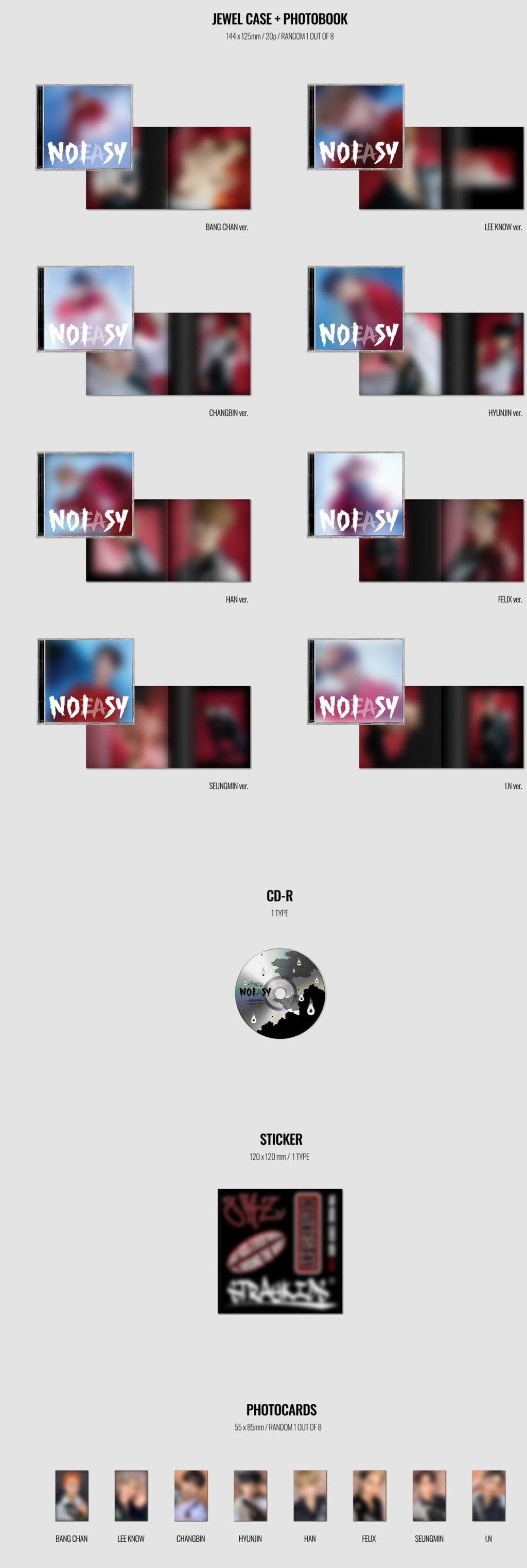 Stray Kids - [Noeasy] 2nd Album Jewel Case Version