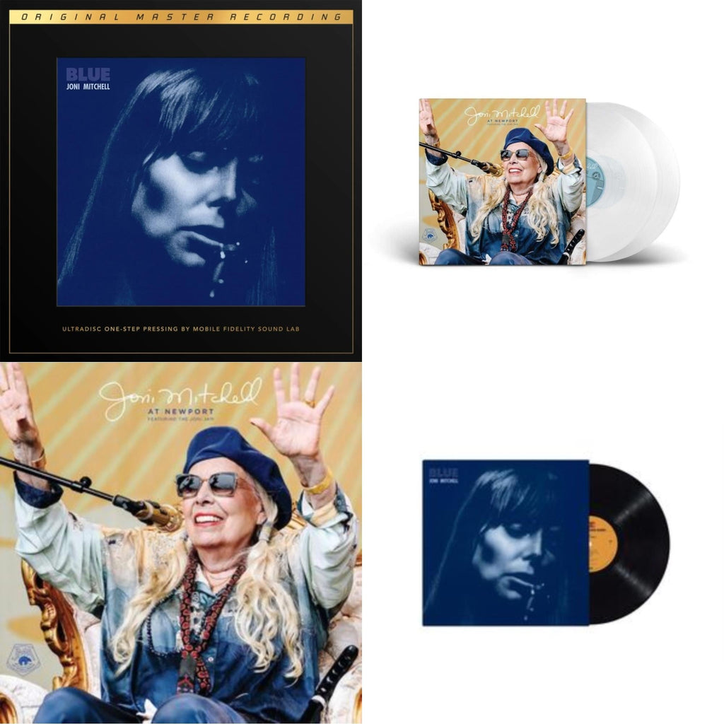 Joni Mitchell - At Newport (2LP/Clear Vinyl) & At Newport (2LP) & Blue & Blue (2LP Box/180G/45RPM Supervinyl Ultradisc One-Step/Limited/Numbered)