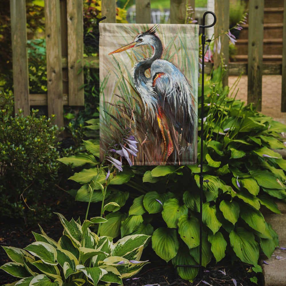 Blue Heron Gazing West Garden Flag Mailbox Decorative Yard Banner Outside Patio Artwork for Flower Beds, Garden Size, Multicolor