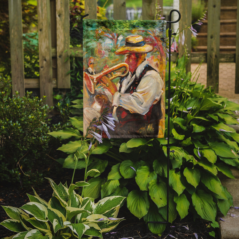 Jazz Trumpet Garden Flag Mailbox Decorative Yard Banner Outside Patio Artwork for Flower Beds, Garden Size, Multicolor