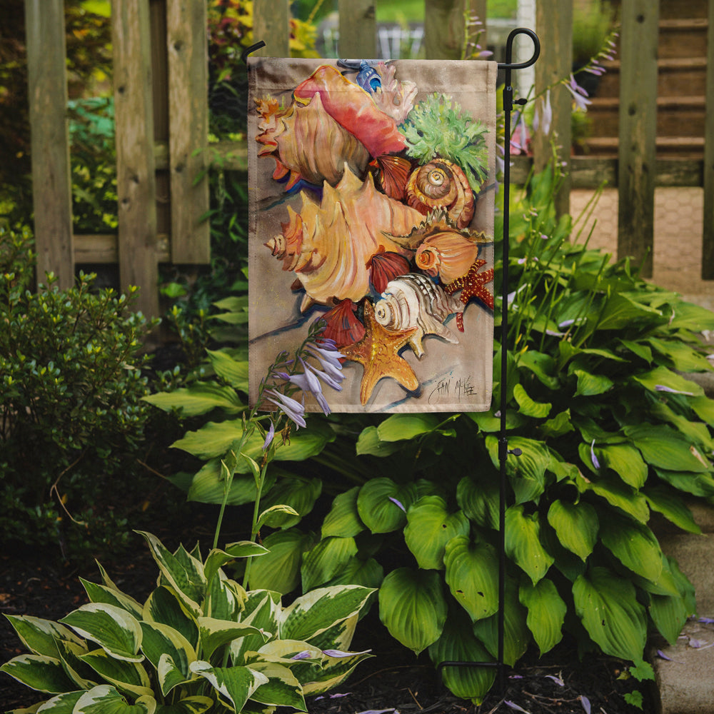 Shells Garden Flag Mailbox Decorative Yard Banner Outside Patio Artwork for Flower Beds, Garden Size, Multicolor