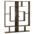 7-Tier Bookshelf  Open Display Shelf Rack for Home Office-White