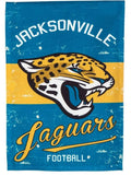 Jacksonville Jaguars Football Garden Flag 2 Sided Vintage Logo