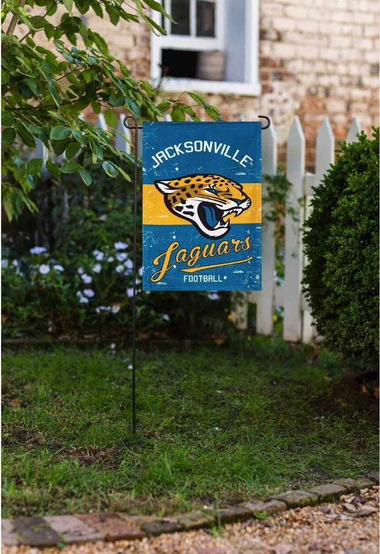 Jacksonville Jaguars Football Garden Flag 2 Sided Vintage Logo