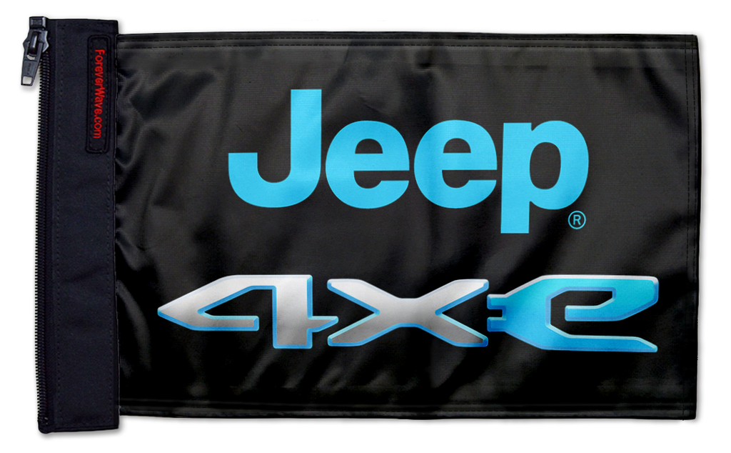 Jeep 4Xe 12"x18" Forever Wave Flag for Jeep Wrangler LJ 2003-2006