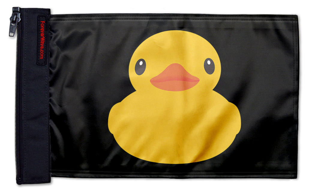 Duck 12"x18" Forever Wave Flag for Jeep Wrangler CJ-7 and CJ-8 1976-1986