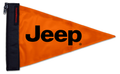 Jeep Safety Orange TR12"x18" Forever Wave Flag for Jeep Wrangler YJ 1986-1995