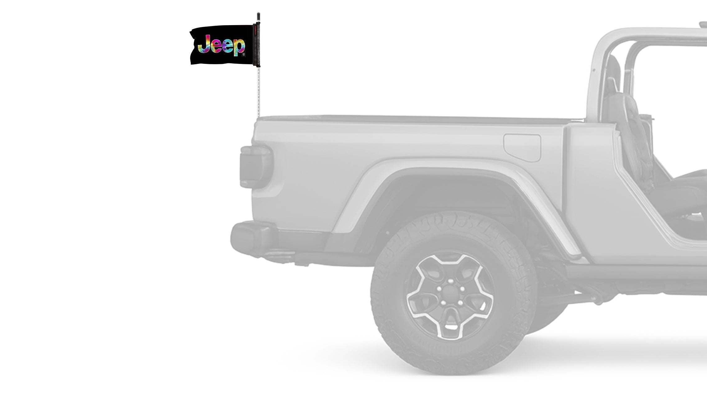 Jeep Tie Dye 12"x18" Forever Wave Flag for Jeep Wrangler JK 2-Door 2007-2018