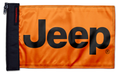 Jeep Safety Orange SQ12"x18" Forever Wave Flag for Jeep Wrangler YJ 1986-1995