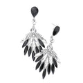 Trendy Marquise Stone Cluster Evening Earrings