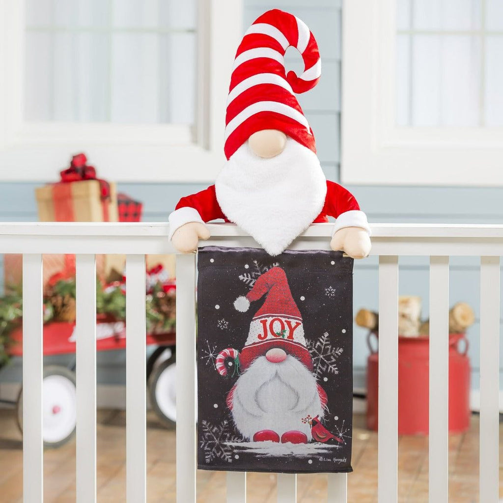 Joy Gnome Christmas Garden Flag 2 Sided