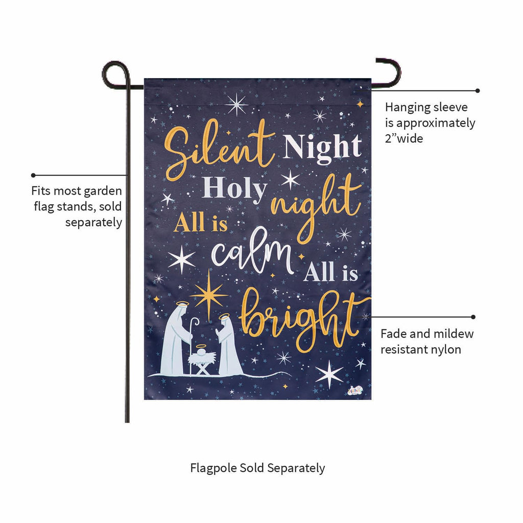 Joy to the World Christmas Garden Flag 2 Sided