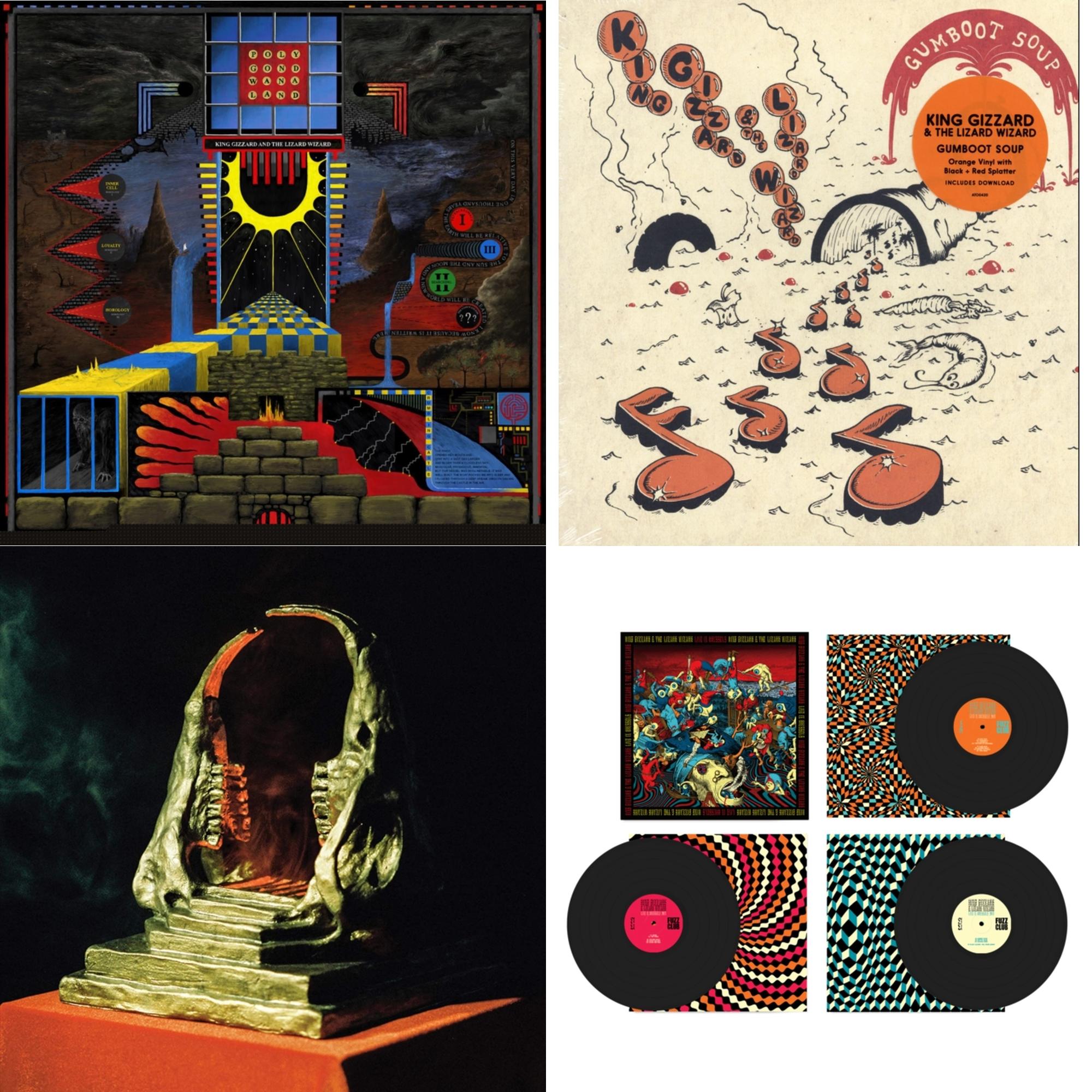 Live In Brussels '19 (Fuzz Club Official Bootleg) & Polygondwanaland & Gumboot Soup & Infest The Rats' Nest (Red/Black LP Vinyl)