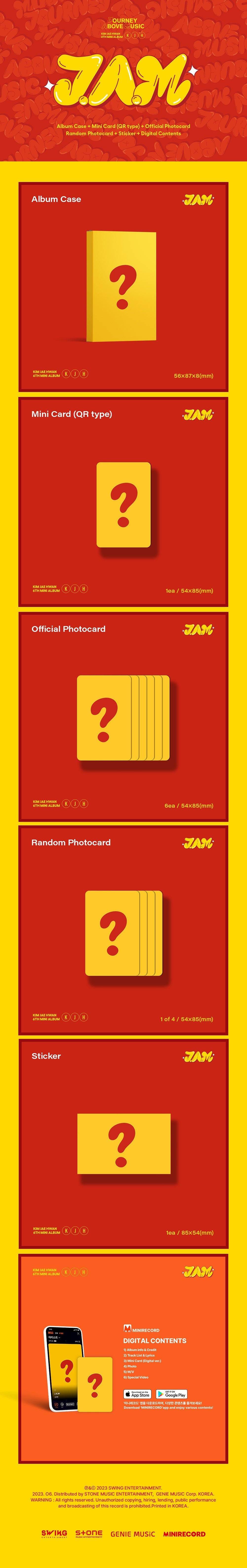 Kim Jae Hwan 6th Mini Album - J.A.M (Platform Ver.)