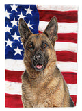 USA American Flag with German Shepherd Garden Flag Mailbox Decorative Yard Banner Outside Patio Artwork for Flower Beds, Garden Size, Multicolor