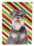 Candy Cane Holiday Christmas Schnauzer Garden Flag Mailbox Decorative Yard Banner Outside Patio Artwork for Flower Beds, Garden Size, Multicolor