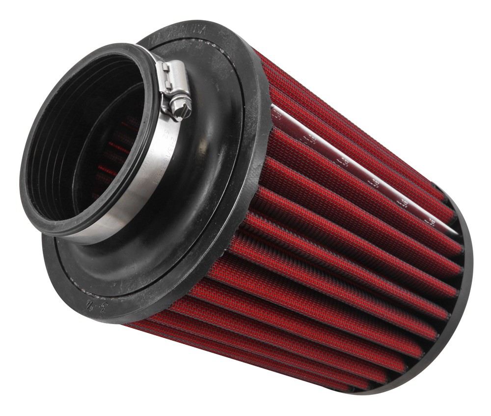 AEM Induction AEM DryFlow Air Filter 3-1/4in Flg / 6-1/16in B-OD / 5-1/4in T-OD / 7-1/8in H w/Hole (Special Order) 21-2113D-HK