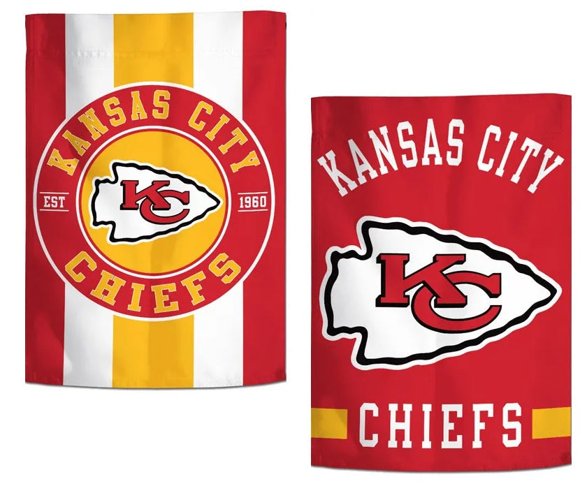 Kansas City Chiefs Garden Flag 2 Sided Classic Logo
