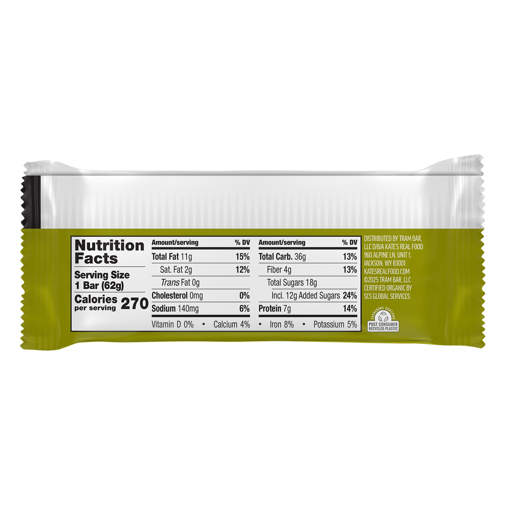 Kate's Real Food Peanut Butter Dark Chocolate Bars - 12pk