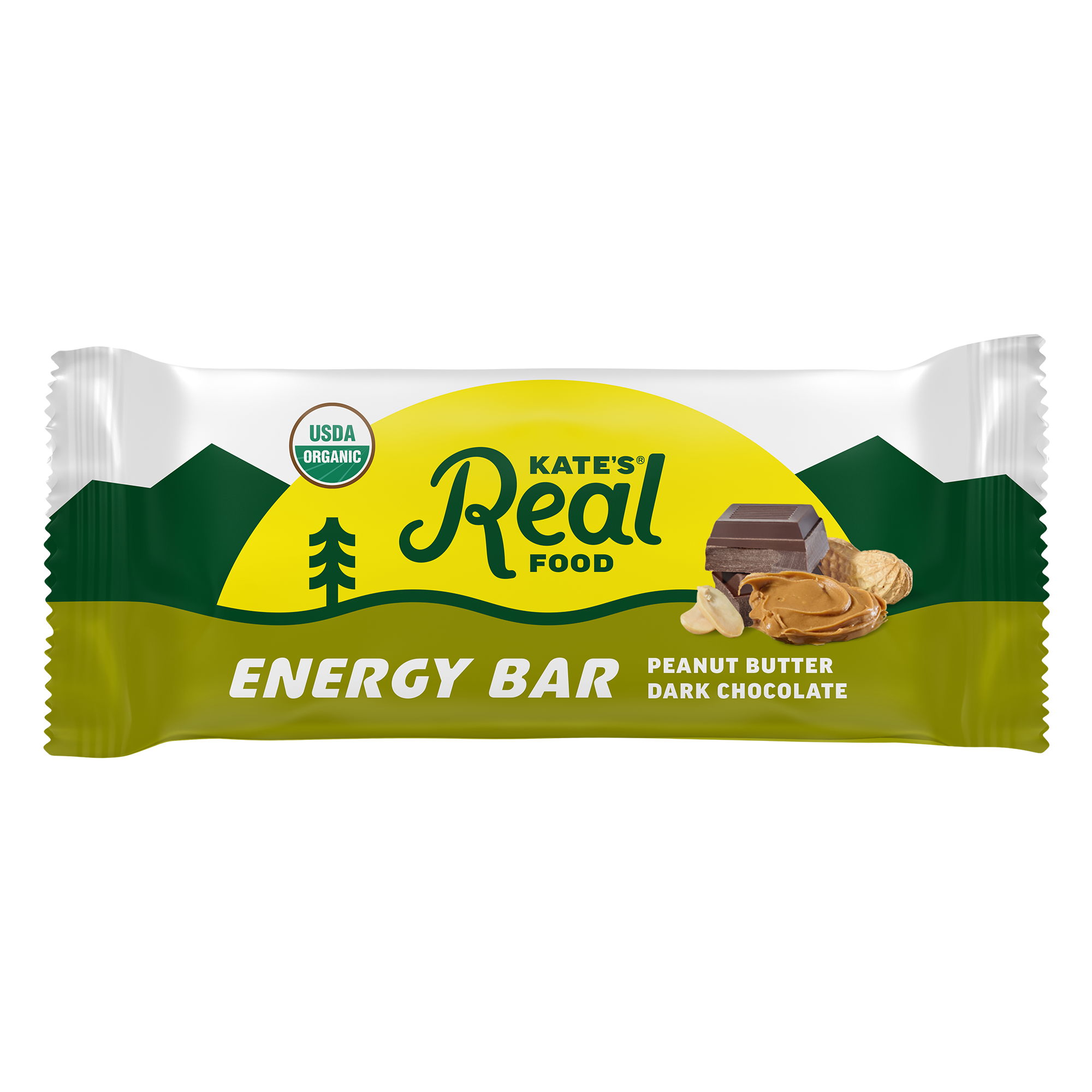Kate's Real Food Peanut Butter Dark Chocolate Bars - 12pk