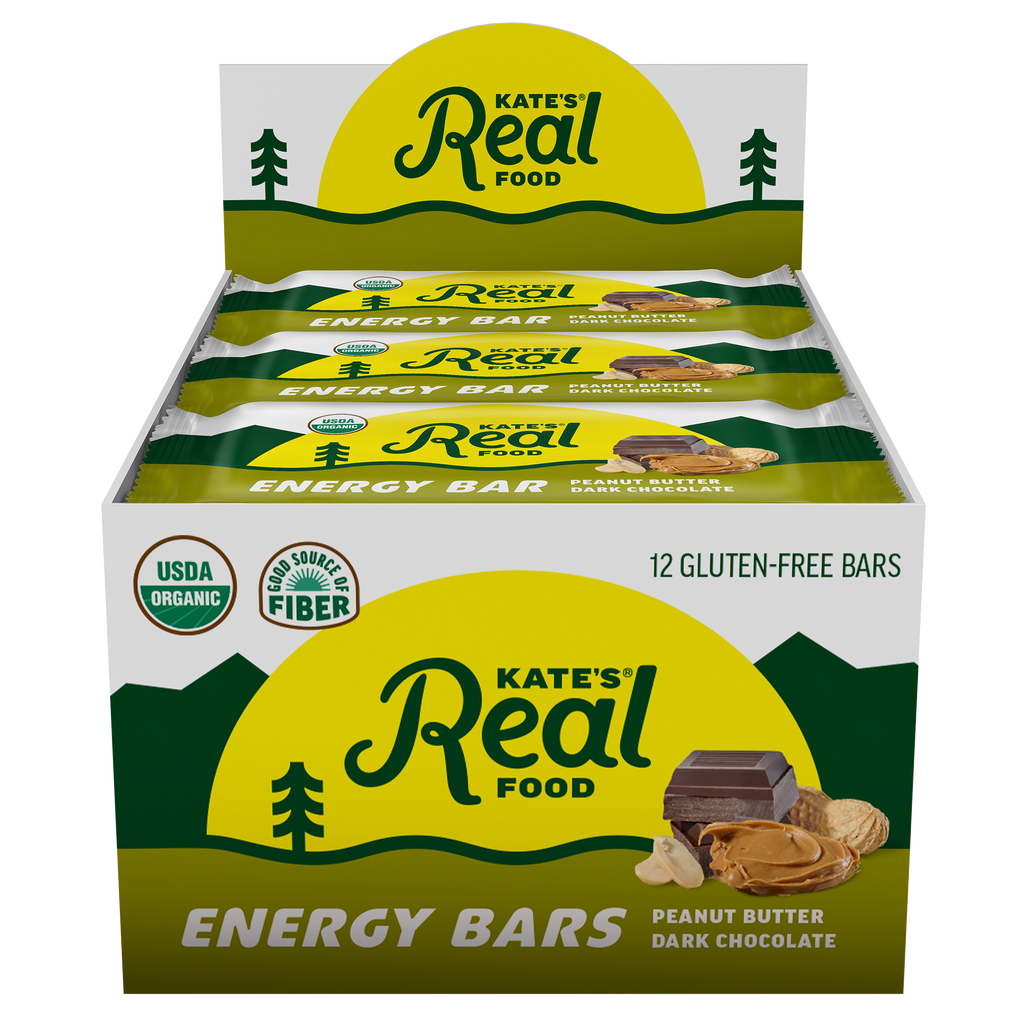 Kate's Real Food Peanut Butter Dark Chocolate Bars - 12pk