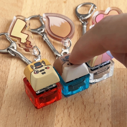 Garbage Clicky Keychains