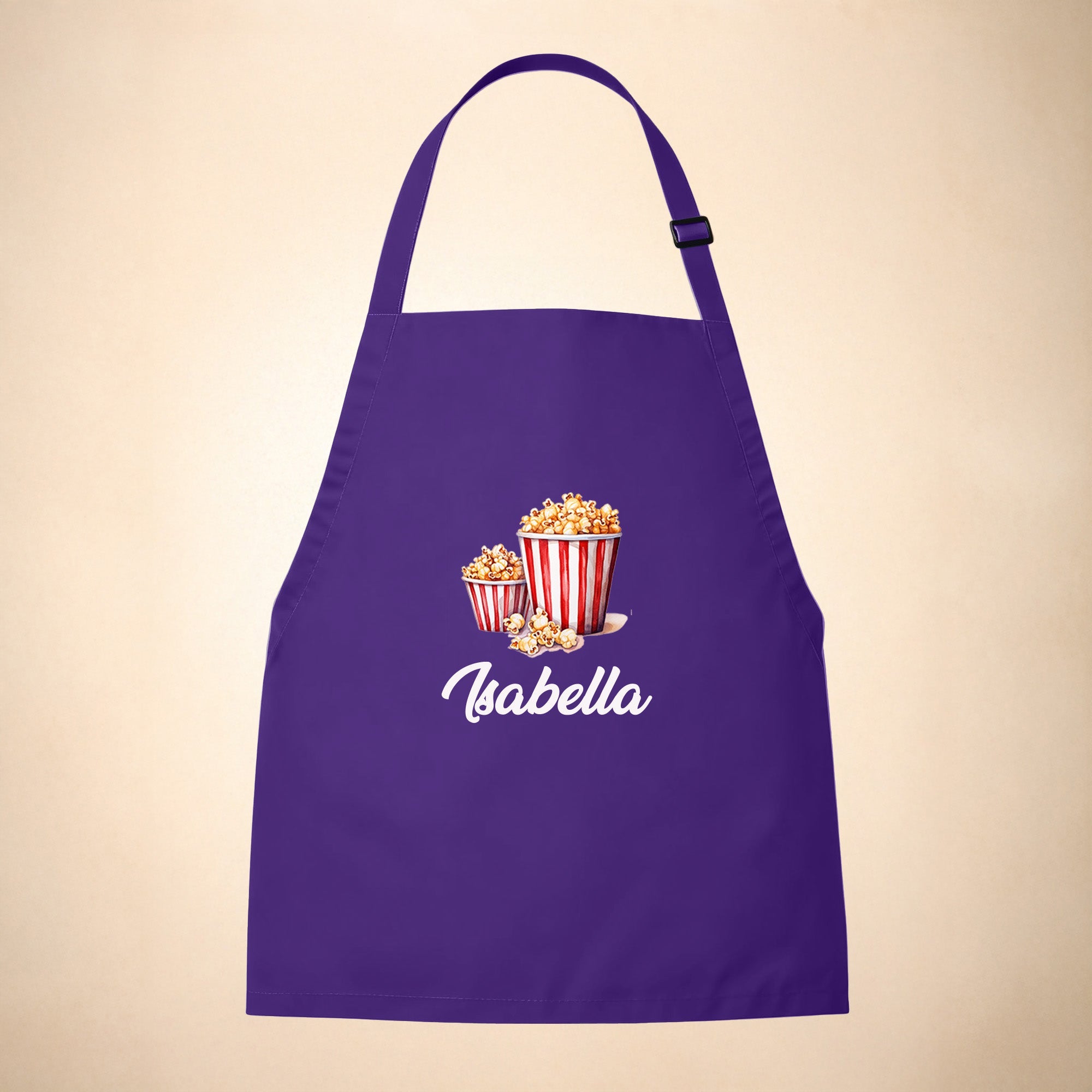 Personalized Kids Apron for Cooking, Food Designs Unisex Aprons, Pancake, Burger, Hotdog, Popcorn, Cupcake