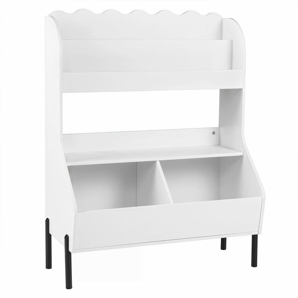 Kids Toy Storage Organizer with Bookshelf and Bins