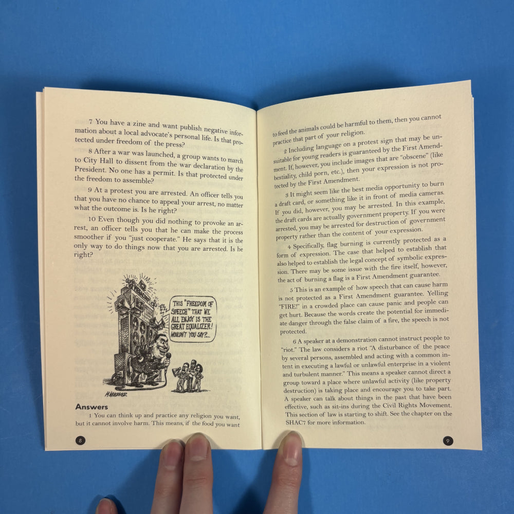 Zine - Know Your Rights: Protect Yourself and Your Community from Police, ICE, the FBI, and the Justice System