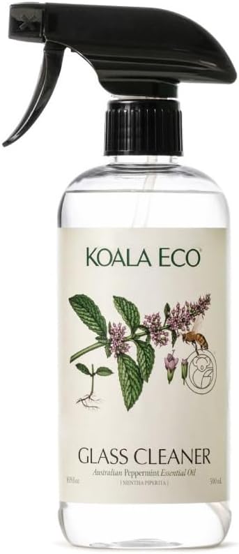 Koala Eco Peppermint Glass Cleaner, 16.9 fl oz, Pack of 6
