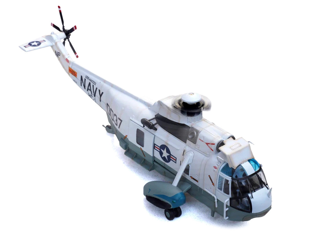 Sikorsky SH-3G Sea King Helicopter "149718-NF 0037 Helicopter Combat Support Squadron 1 (HC-1) Fleet Angels USS Hancock (CVA-19)" (1970s) United States Navy 1/72 Diecast Model by Legion