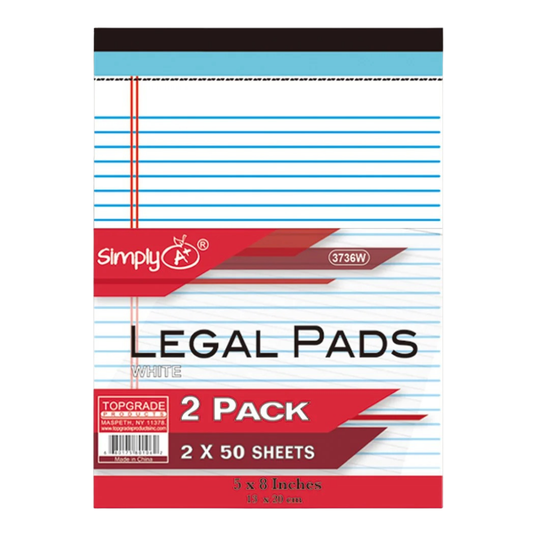 Simply Legal Pads (2?Pack, 2×50?Sheets)