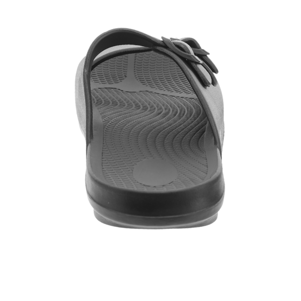 Sovella Men's Buckle Slide Black