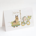 German Shepherd Greeting Cards Pack of 8 Blank Cards with Envelopes Whimsical A7 Size 5x7